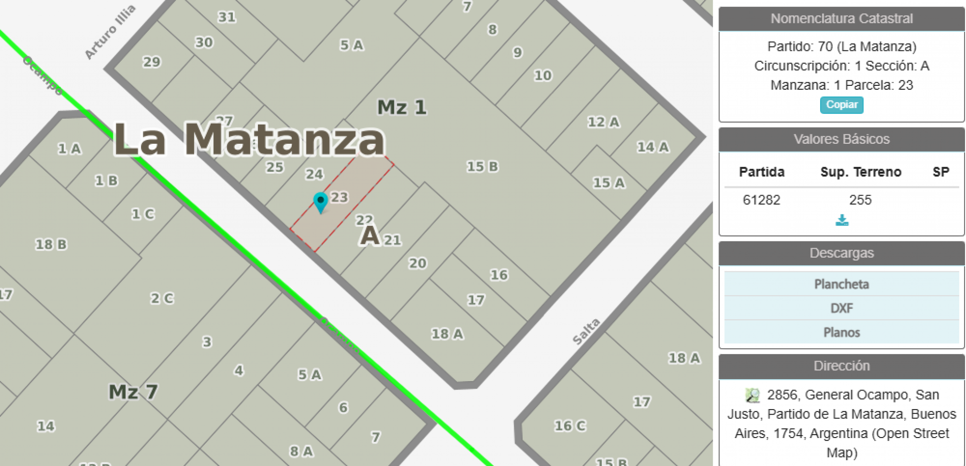 VENTA TERRENO EN SAN JUSTO CENTRO - ZONIFICACION C1 - ACEPTA PERMUTA